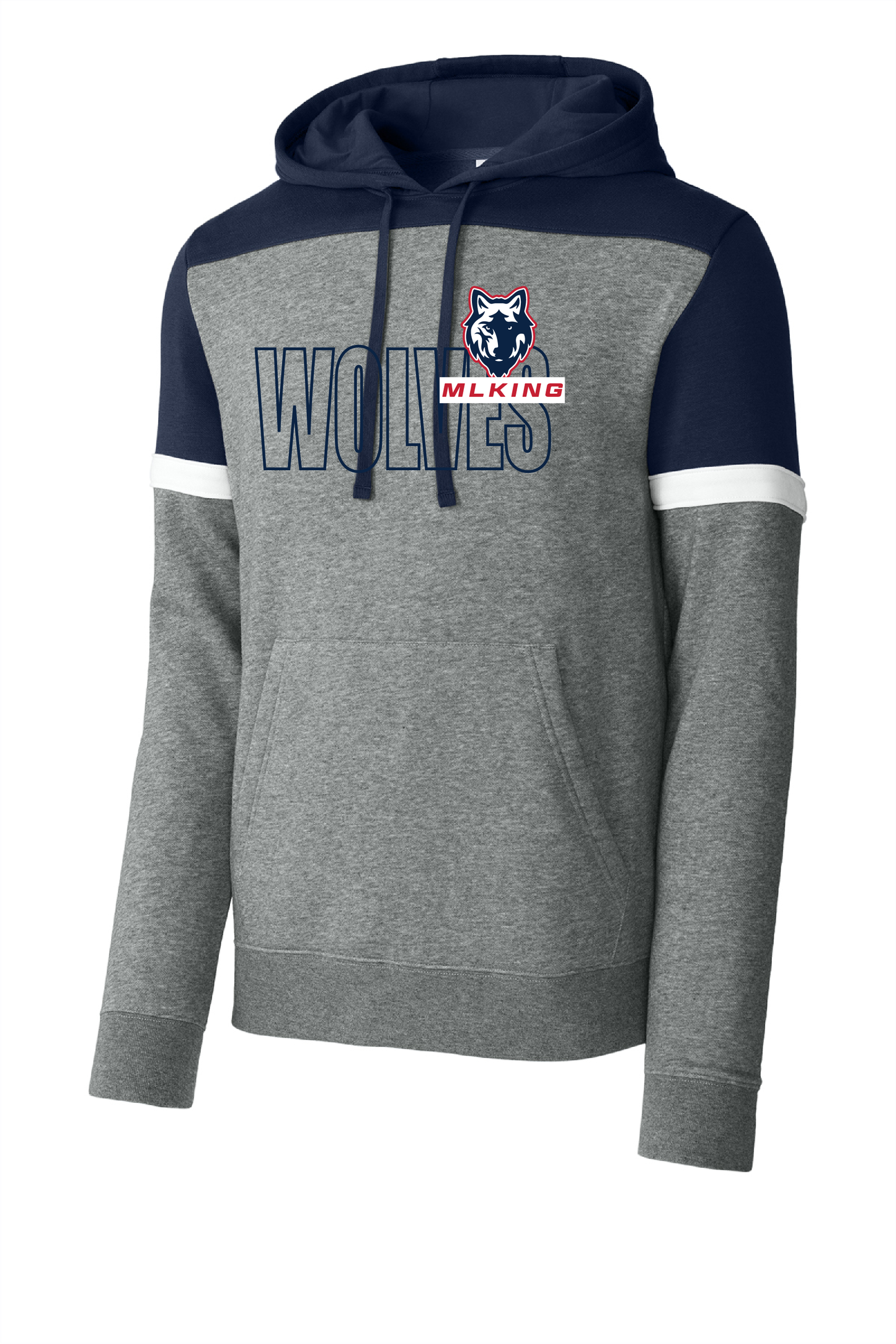 MLK Football Hoodie Varsity Stripes