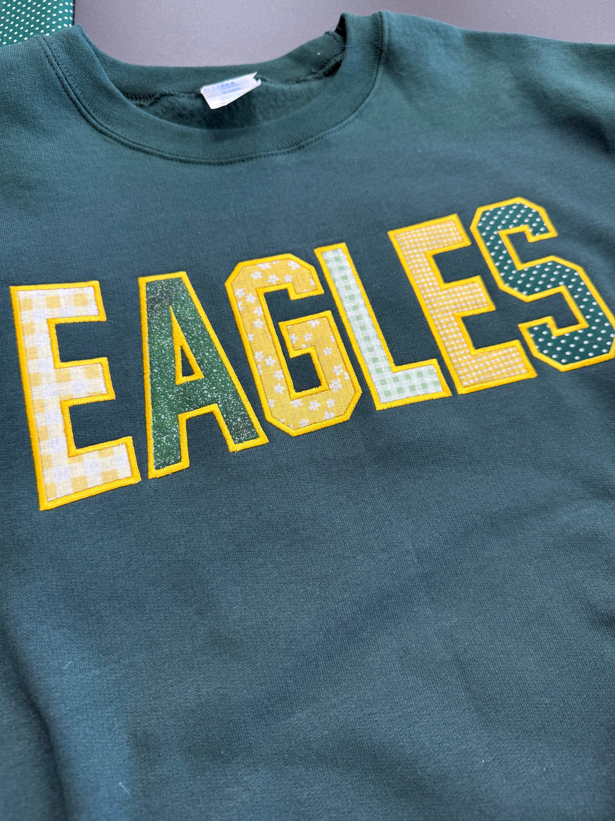 CUI Applique Eagles Crewneck