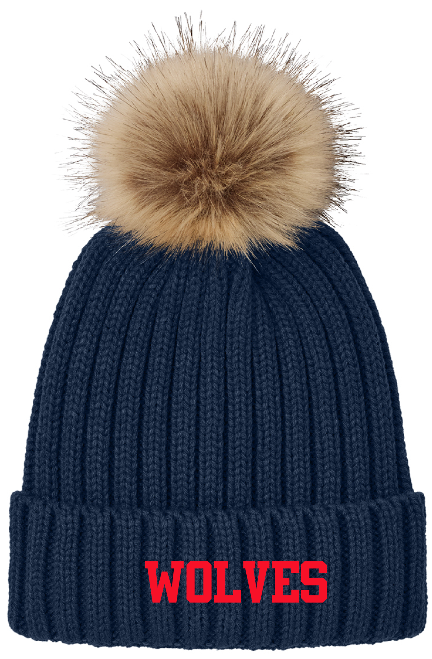 LAX Beanie with Pom Pom