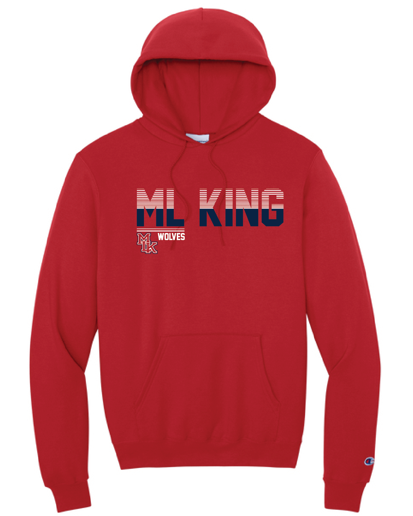 MLK Football Stripes Hoodie Adult and Youth