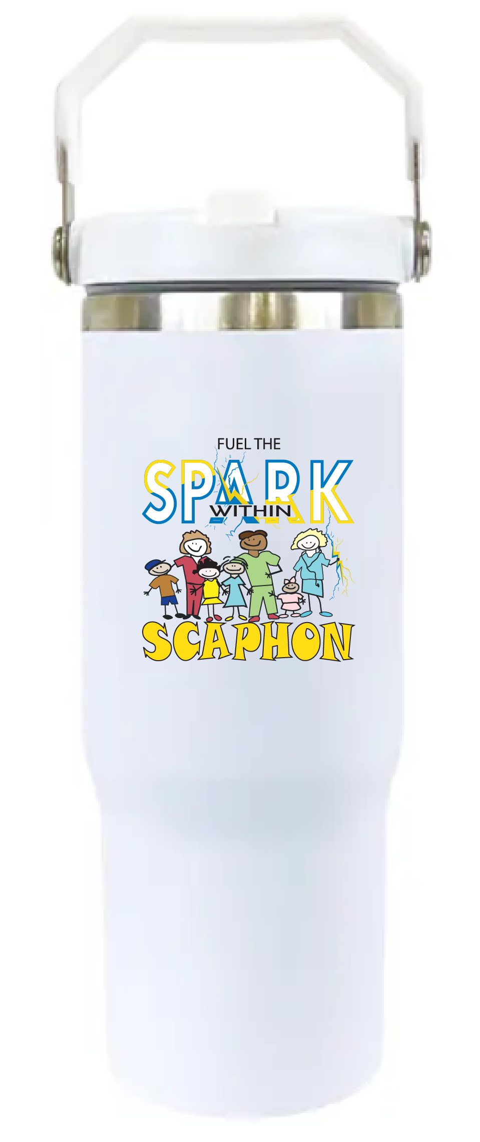 Scaphon 2026 30-ounce Flip Straw Tumbler