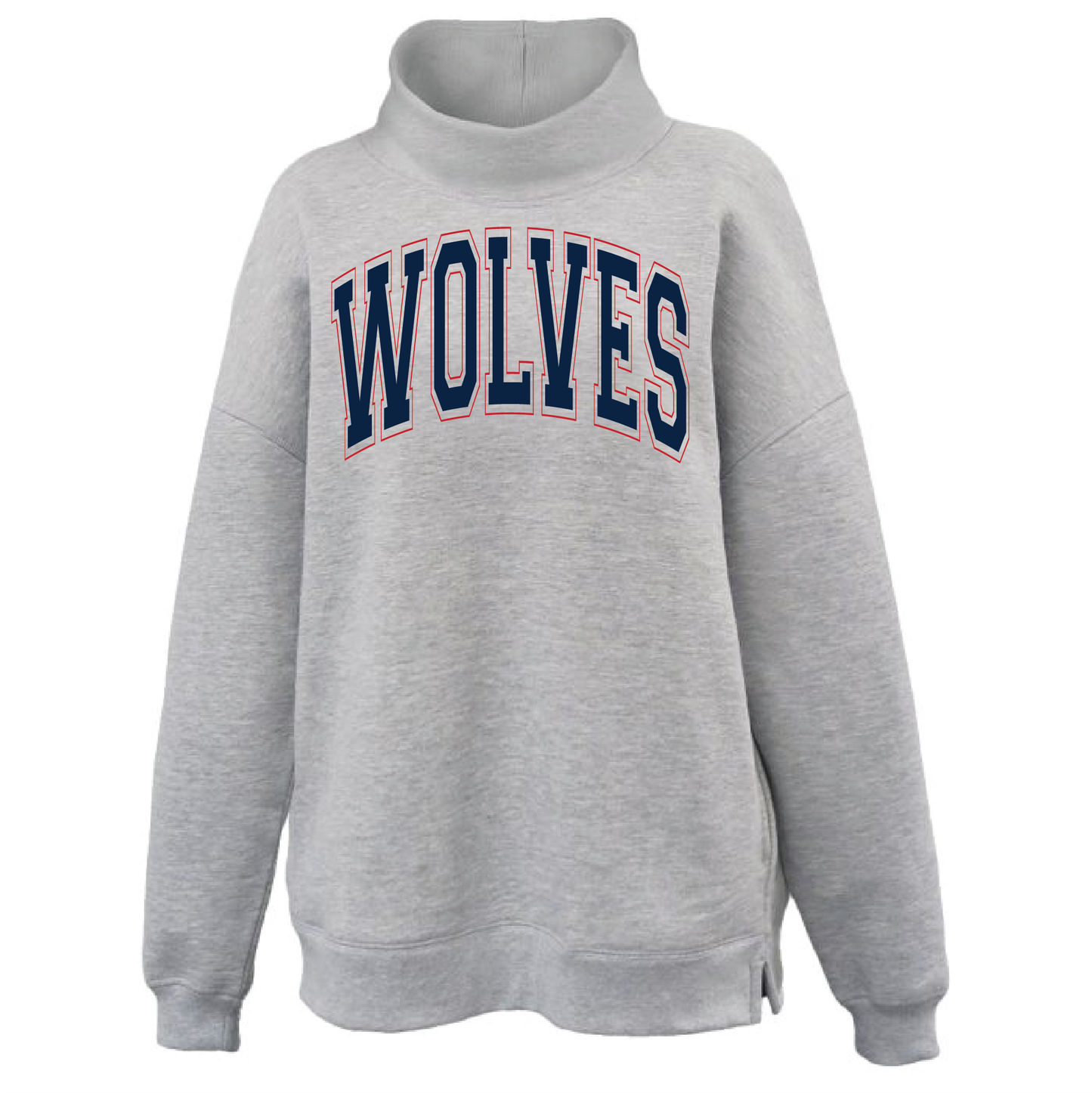 WOLVES Cowl Neck Sweater