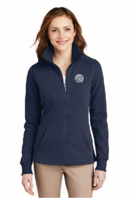 Ladies full zip sweater