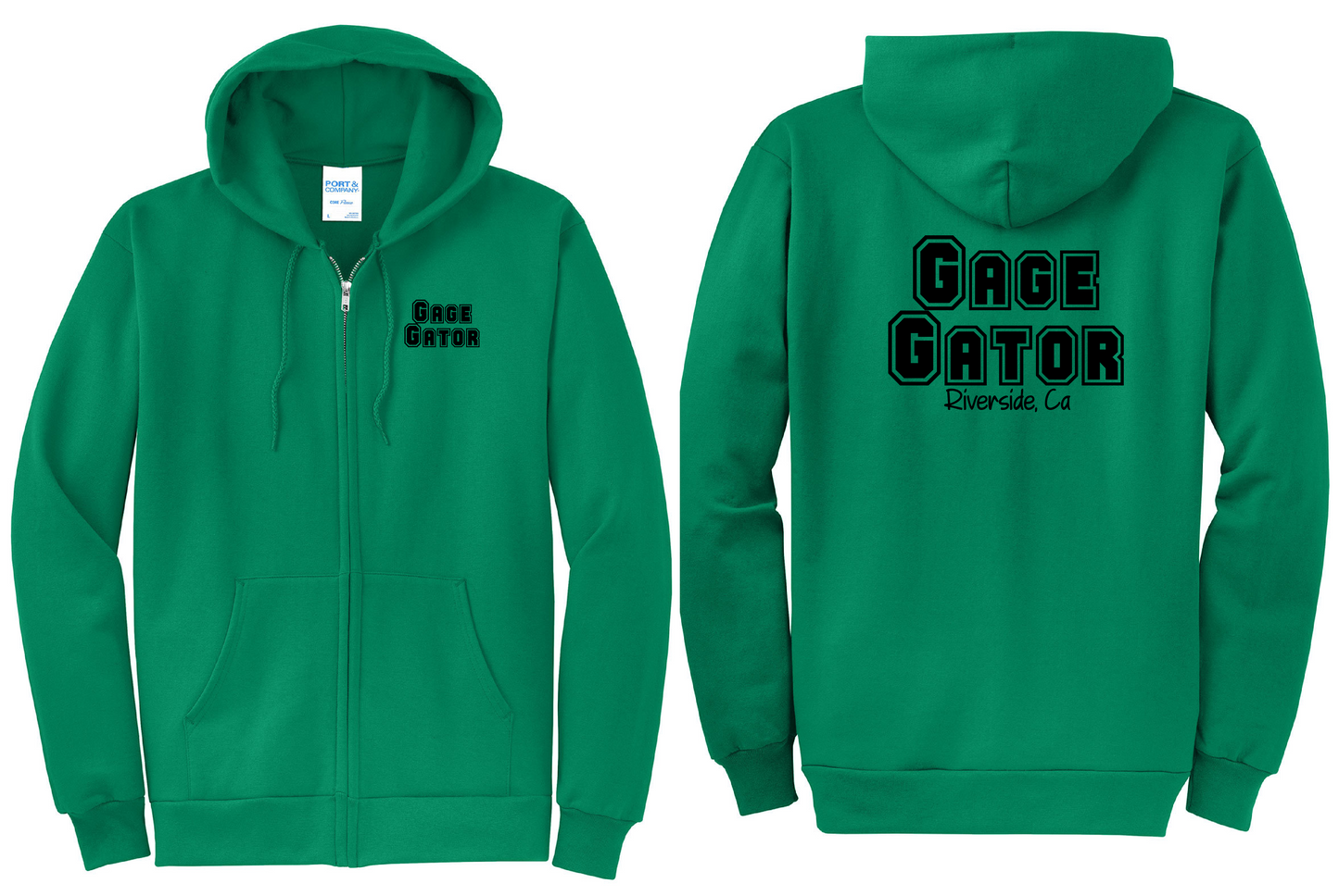 Gage Gator Zip Up Hoodie