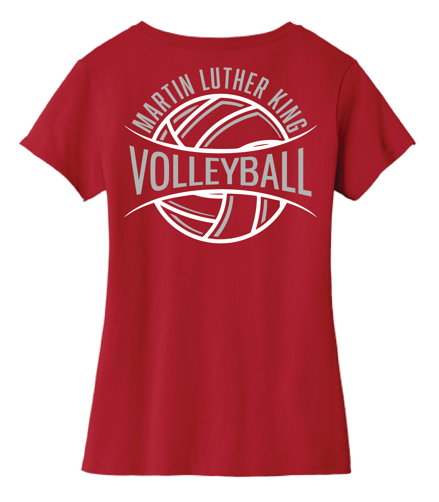 MLK Girls Volleyball Ladies Vneck