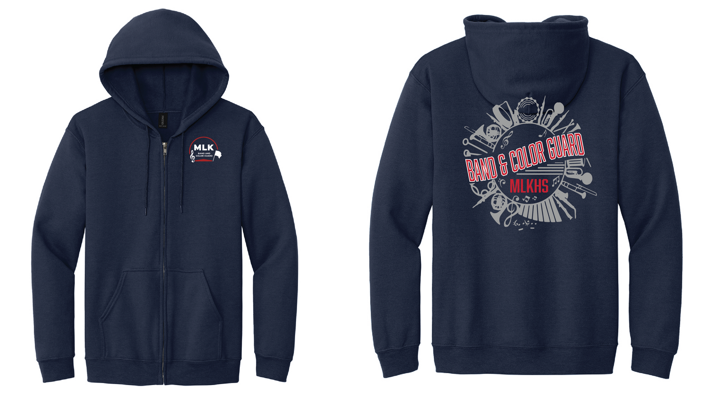 Band and Colorguard Zip Hoodie