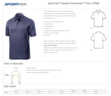 Load image into Gallery viewer, Men&#39;s Heather Contender Polo HACSB
