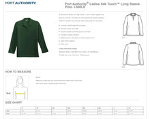 Load image into Gallery viewer, Ladies Silk Touch Long Sleeve Polo HACSB