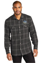 Load image into Gallery viewer, Del Sol Port Authority Long Sleeve Ombre Plaid Shirt Ladies+Mens W672