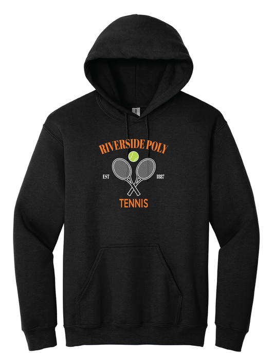 Poly Tennis Black Hoodie