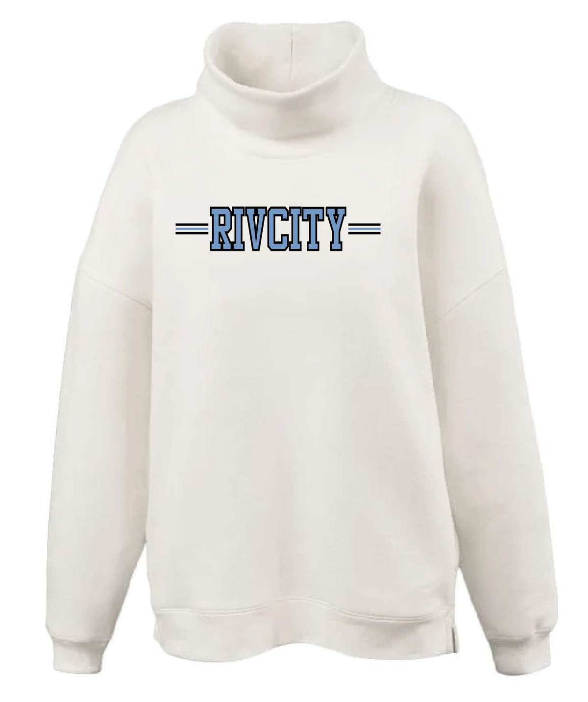 RivCity Oversized Ladies Mockneck
