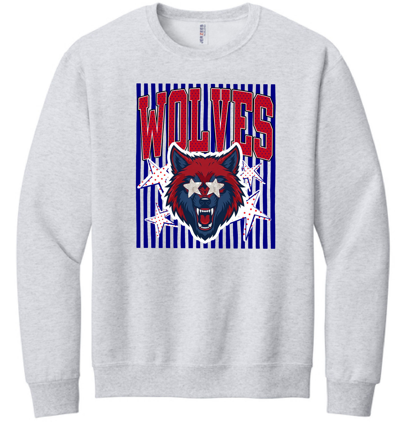 Striped Wolves T-Shirt and Crewneck