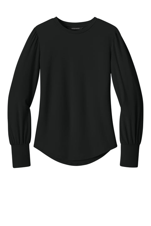 Mercer+Mettle Women’s Stretch Jersey Long Sleeve Blouson Top