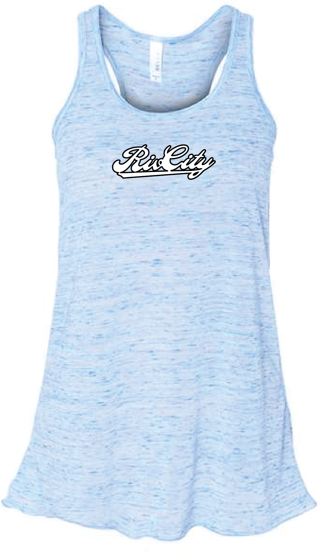 RivCity Ladies Flowy Racerback Tank