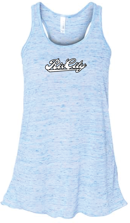 RivCity Ladies Flowy Racerback Tank