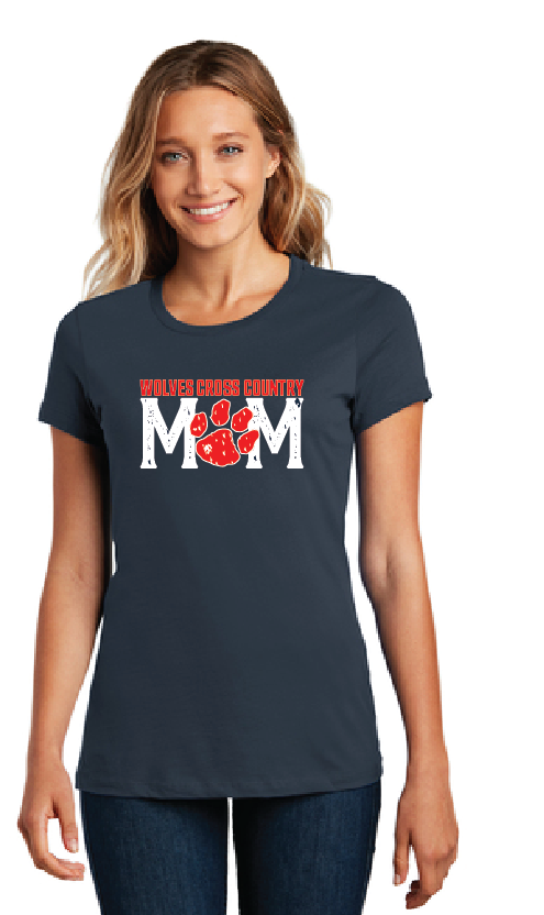 Cross Country Mom on Navy – Embroidery In Motion
