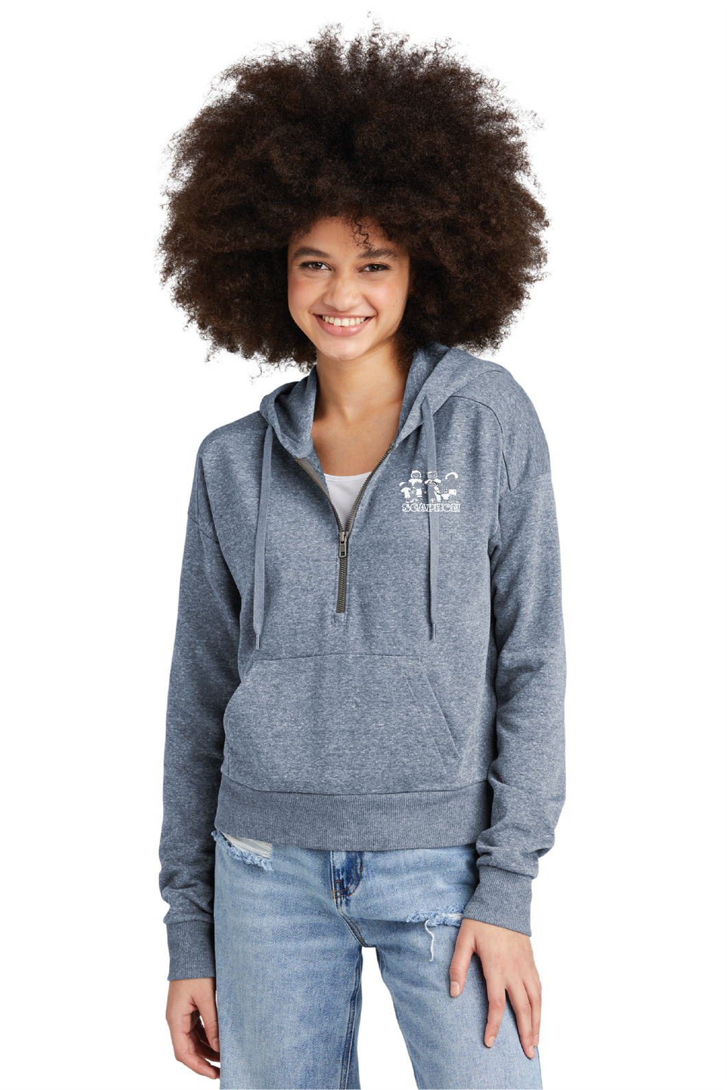 Women’s Perfect Tri Fleece 1/2-Zip Pullover SCAPHON logo