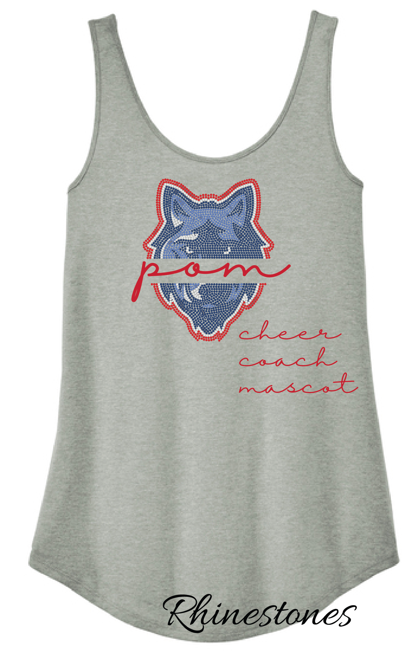Wolves Rhinestone Tank
