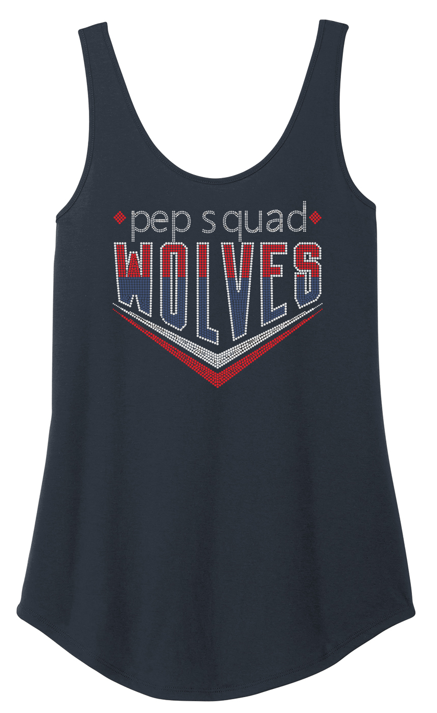 Wolves RHINESTONE Tank