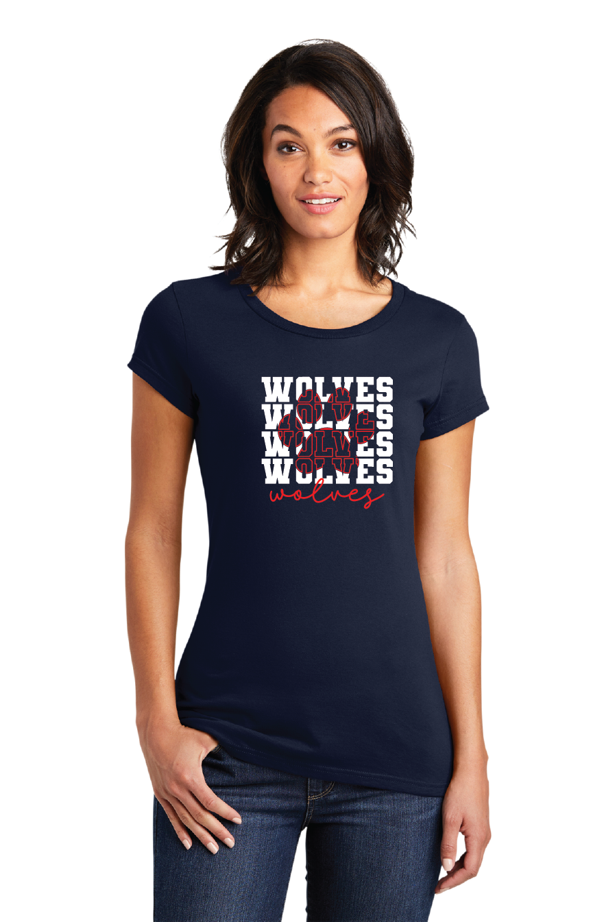 MLK Wolves Grey Ladies T- Tshirt