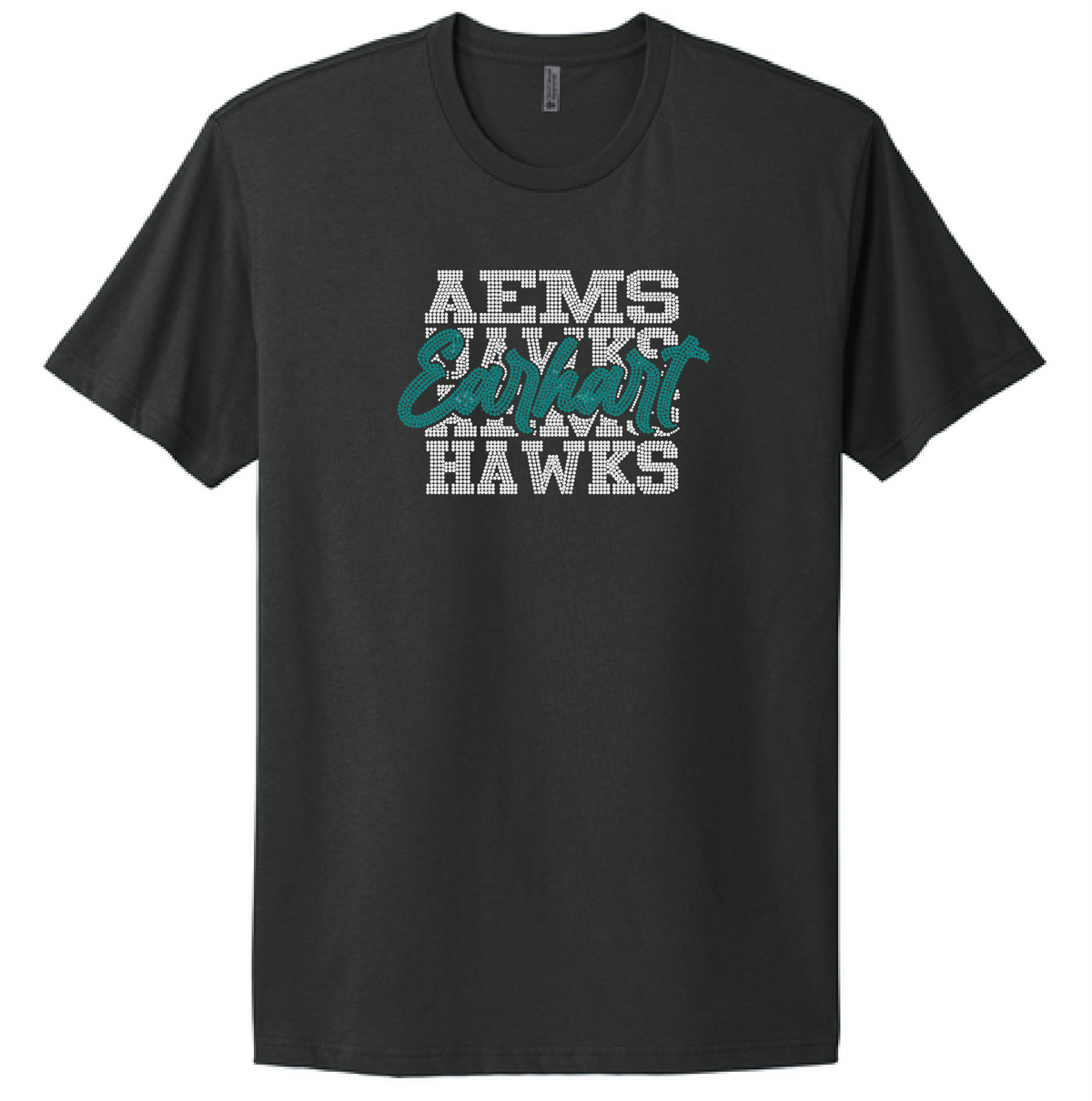 AEMS Hawks Rhinestone Tshirt or tank