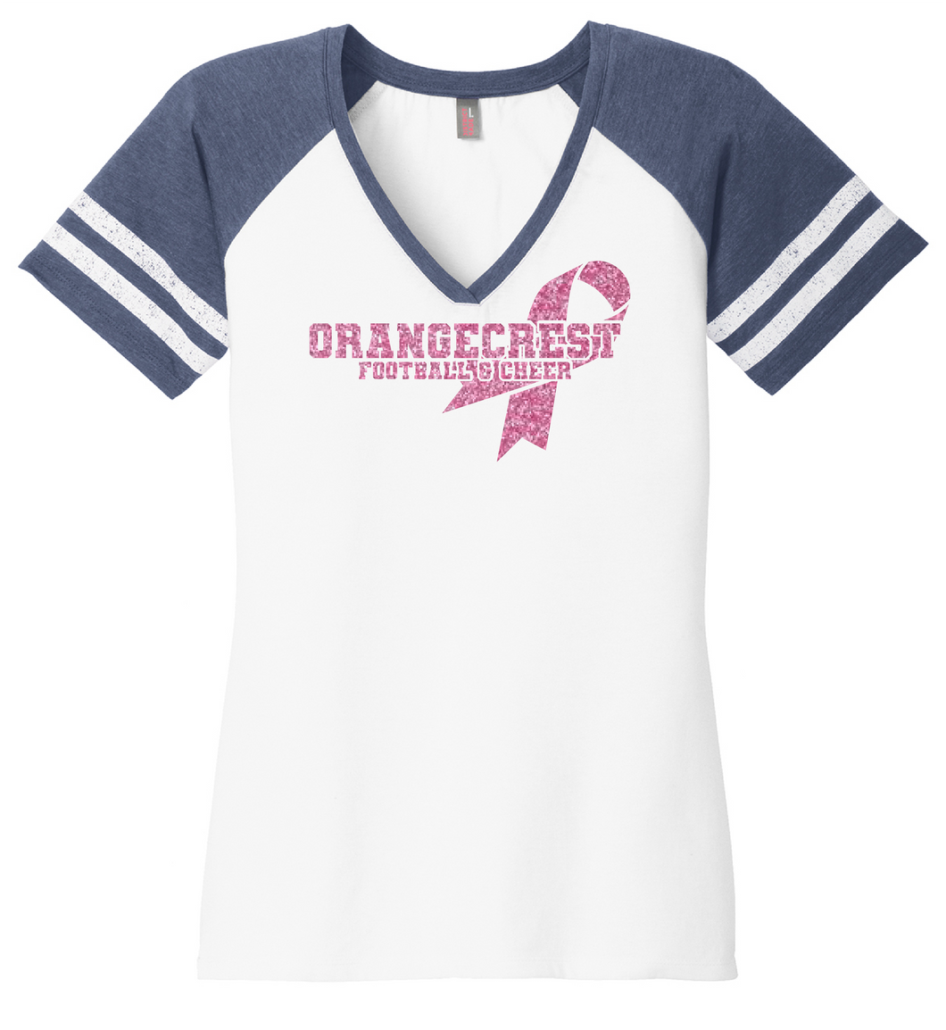 Womens Pink Out Glitter Tee
