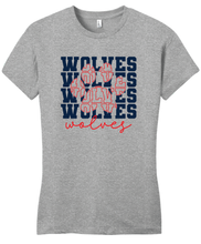 Load image into Gallery viewer, MLK Wolves Grey Ladies T- Tshirt
