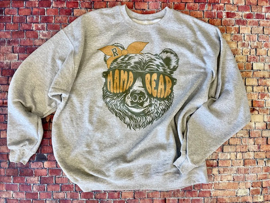 Mama Bear Crewneck Or Tee Shirt