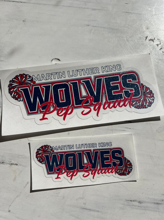 MLK Pep Squad Sticker