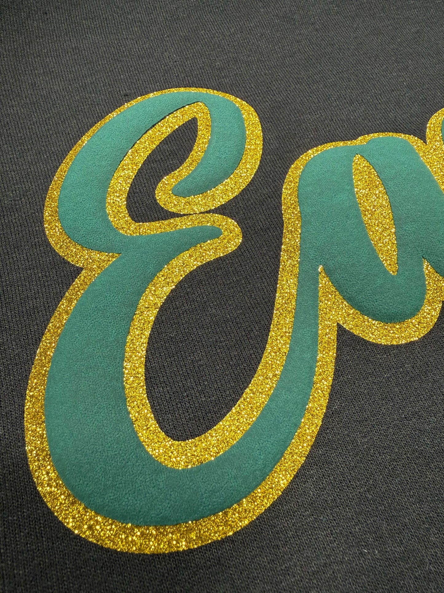 CUI Eagles Glitter Puff Crewneck