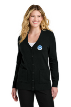 Load image into Gallery viewer, JUSD Port Authority Women’s Easy Care Button-Up Cardigan Sweater LSW4150
