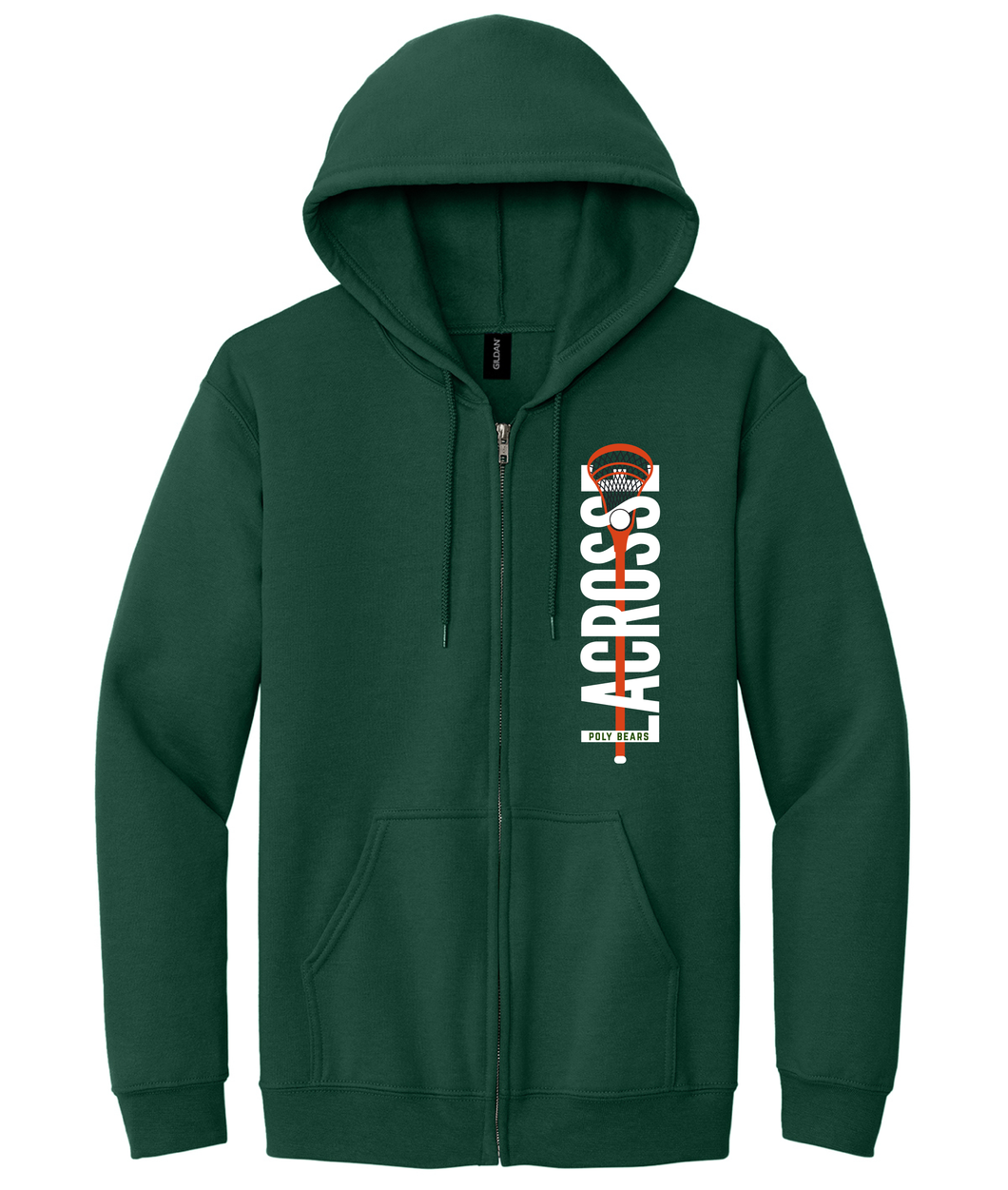 Poly Bears LAX Full Zip Hoodie