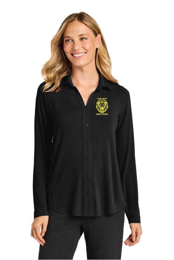 LVMS Ladies Luxe Knit Button Tunic
