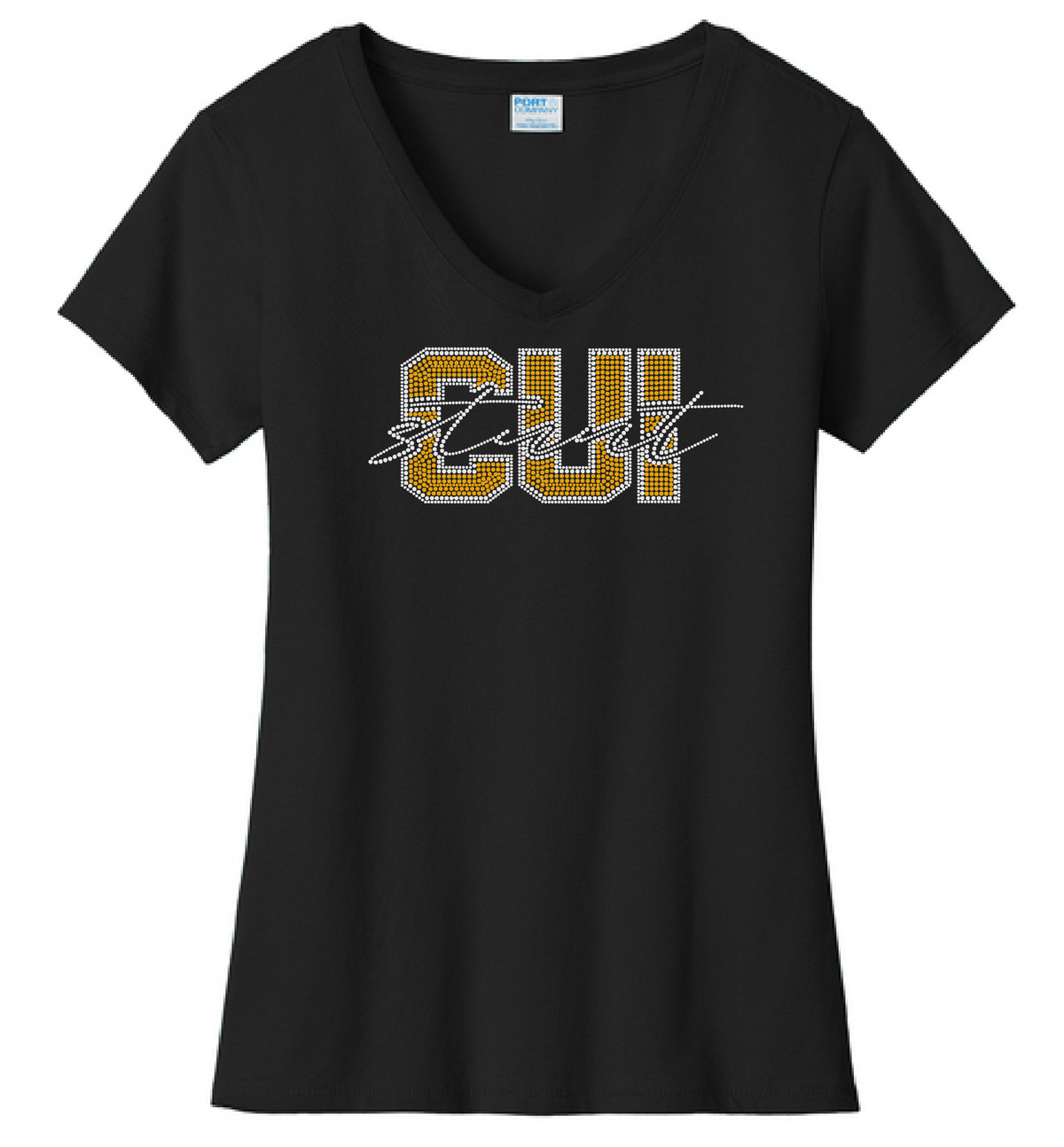 CUI Stunt Ladies RHINESTONE V-neck