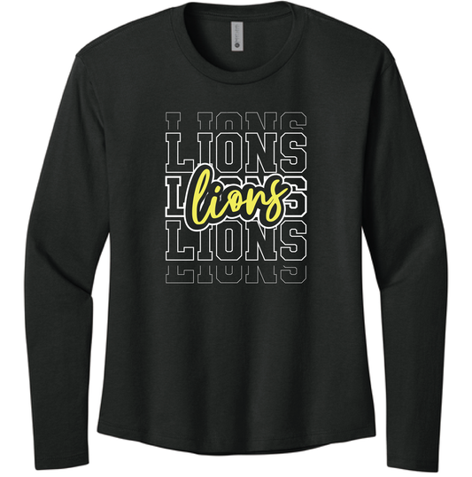 Loma Vista Ladies Glitter Relaxed Long Sleeve