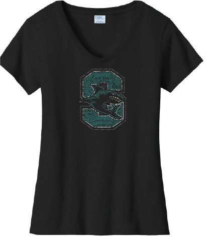 Santiago Vneck with Rhinestones