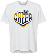 Load image into Gallery viewer, Harvest Lions Cheer Ladies T shirt
