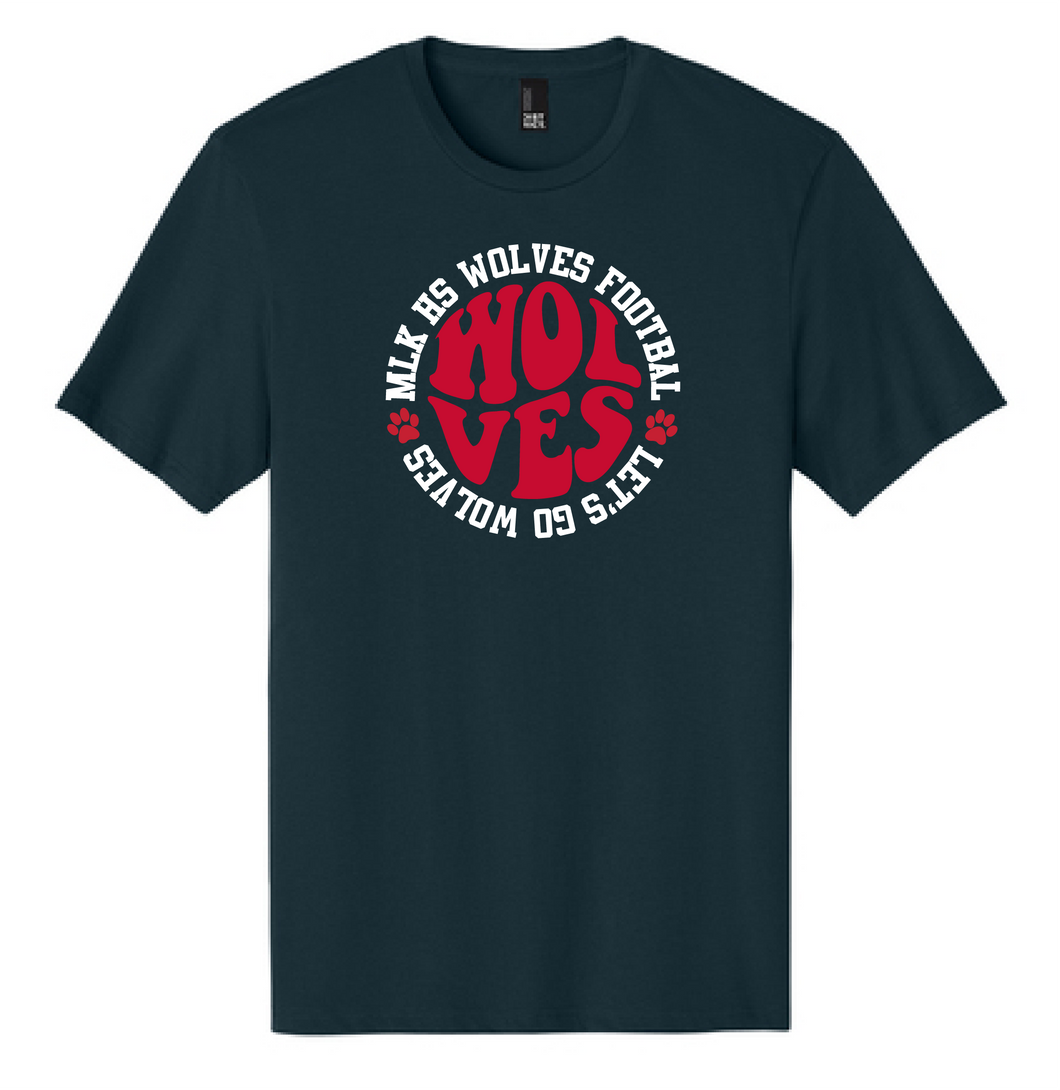 MLK Football Glitter T-shirt