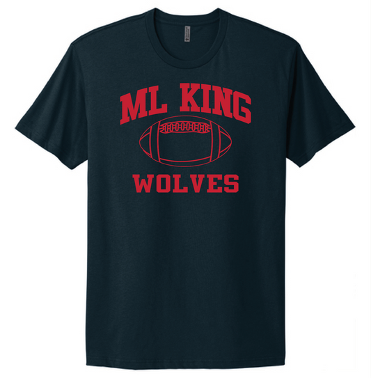 MLK Football T-shirt Adult and Youth