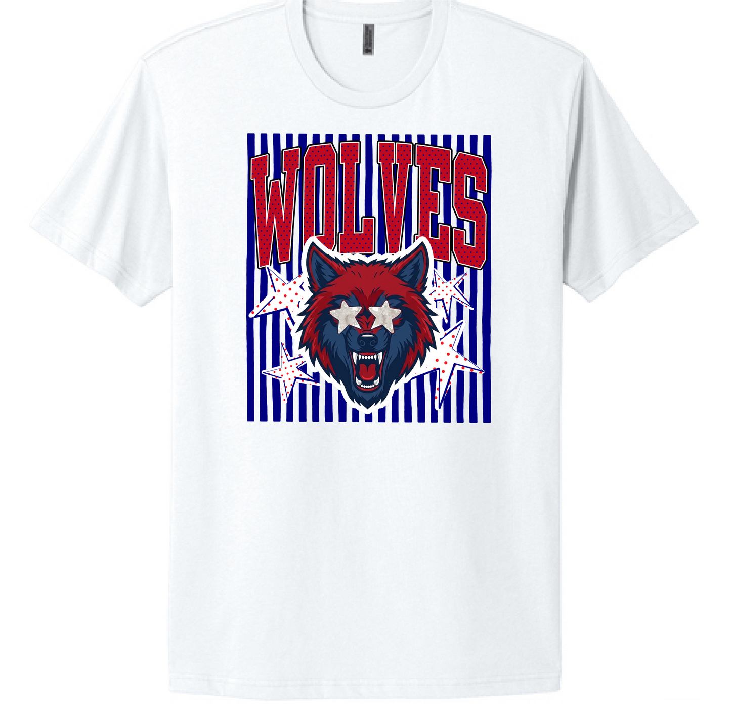 Striped Wolves T-Shirt and Crewneck