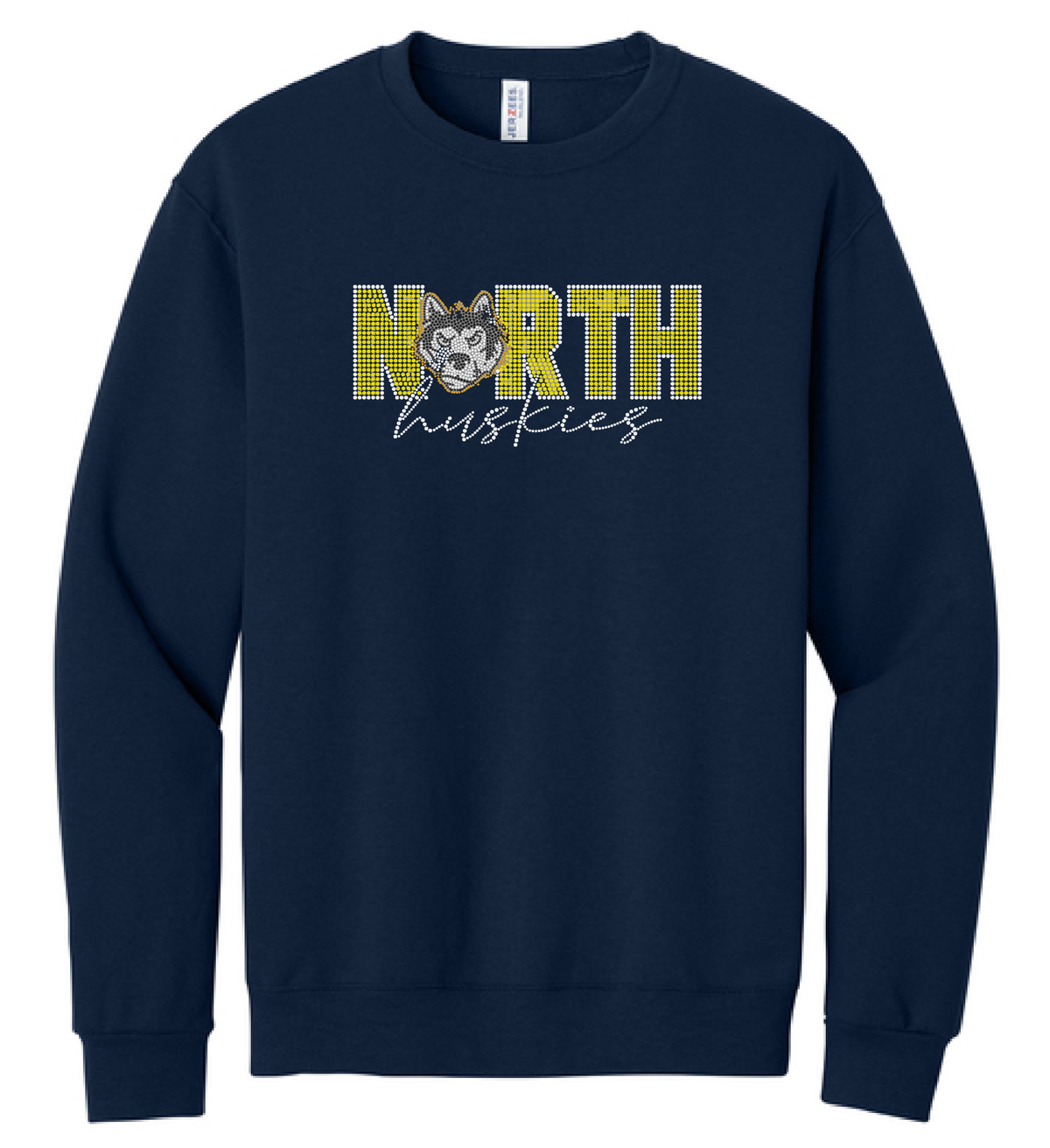 North Huskies Rhinestone Tshirt or Sweatshirt