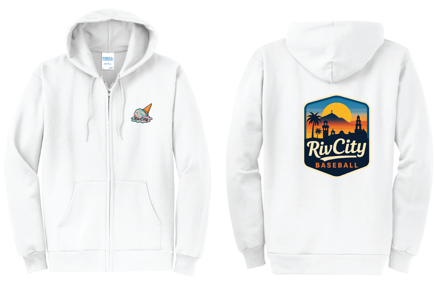 RivCity Sunset Zip-up Hoodie
