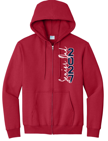 MLK Senior Mom and Dad Zip Hoodie