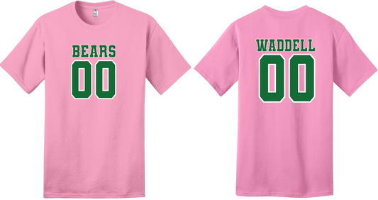 Poly Flag Football Pink Parent T