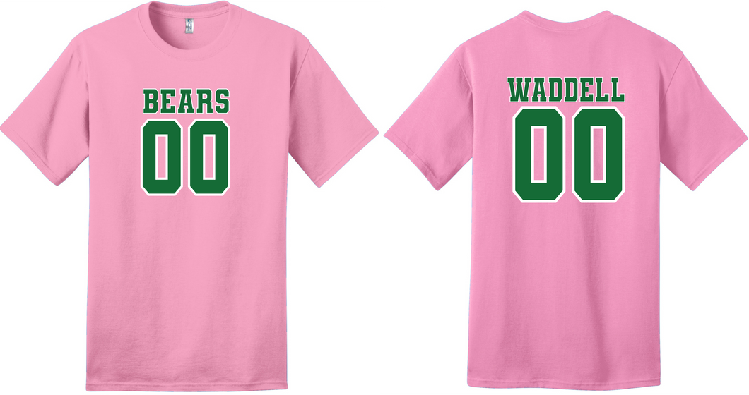Poly Flag Football Pink Parent T