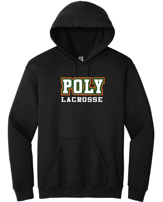 Poly Lacrosse Embroidered Twill Hoodie or Full Zip