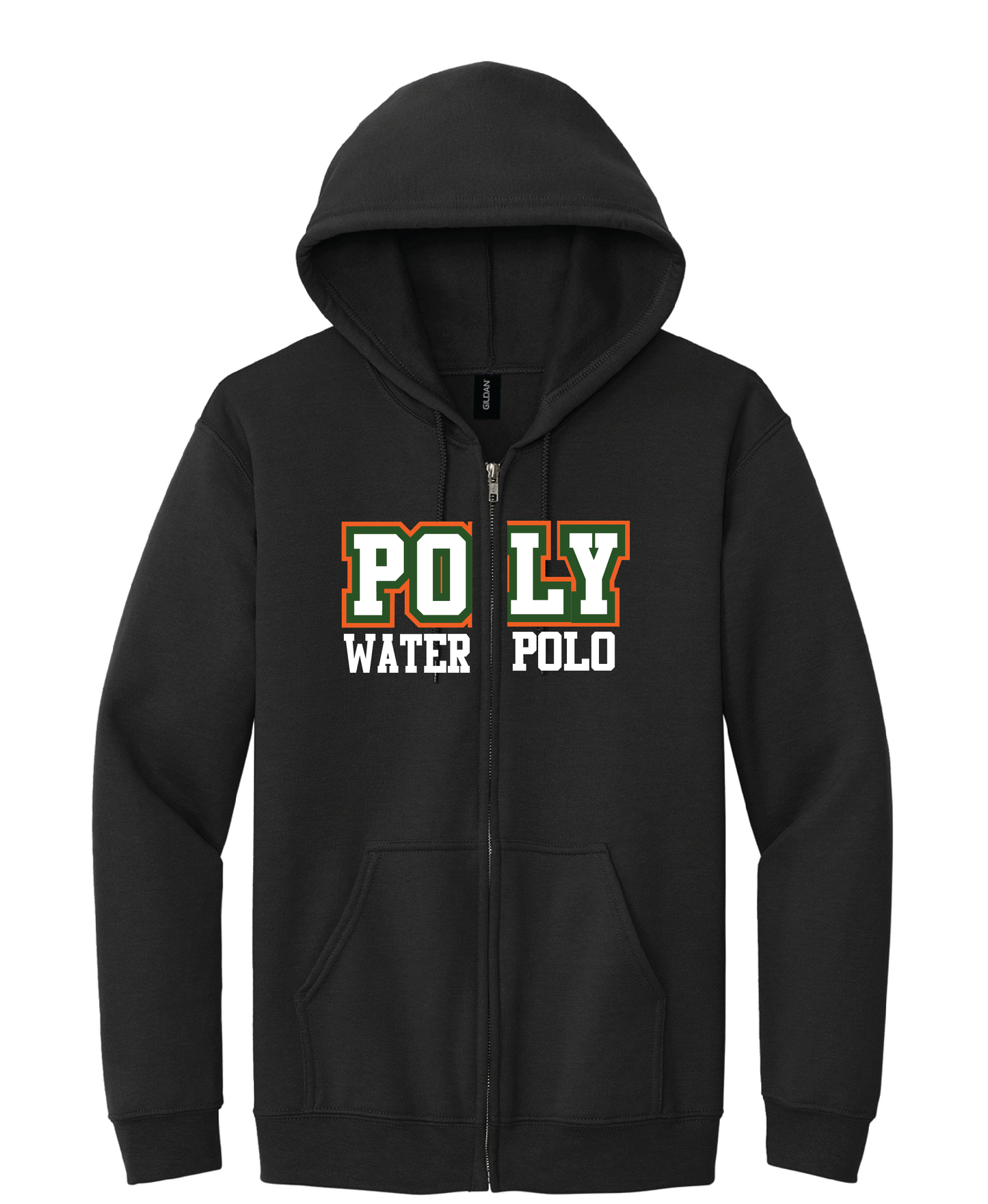 Poly Water Polo Embroidered Twill Hoodie or Full Zip