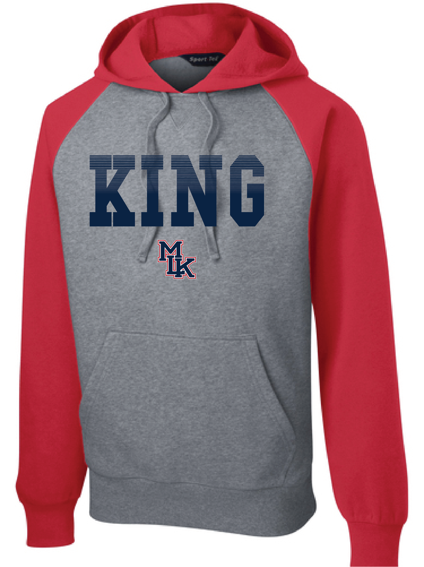 MLK Football Hoodie Varsity Stripes