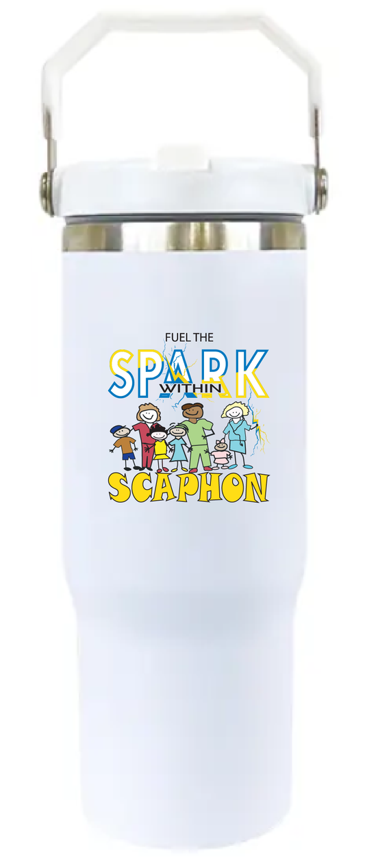 Scaphon 2026 30-ounce Flip Straw Tumbler