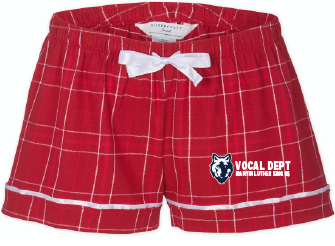 Vocal Department Ladies Flannel Shorts